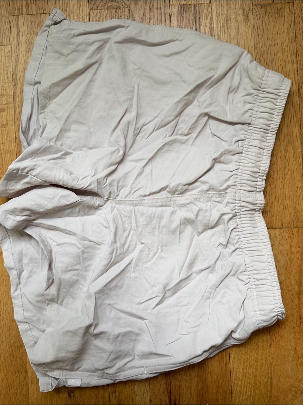 TNA Light Beige Elastic Waist Shorts